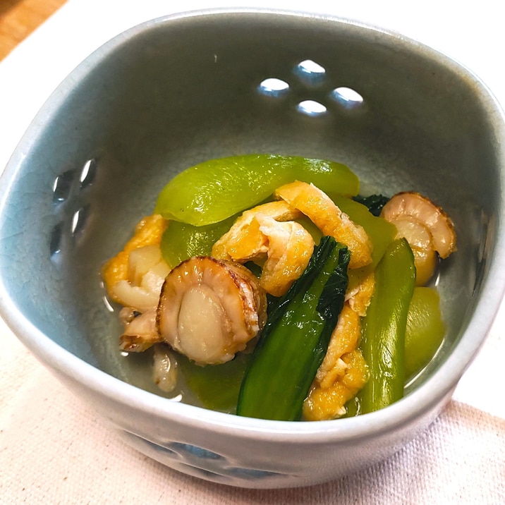 【減塩】チンゲン菜とホタテの煮浸し